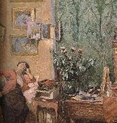 Edouard Vuillard Mrs. Black s call oil painting on canvas
